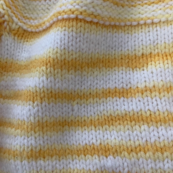 Crochet Knit Sweater Handmade Grandma Cottagecore Chunky Winter - Picture 3 of 16